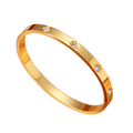 pulsera trebol 4 hojas dorado