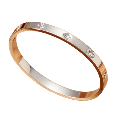 pulsera trebol 4 hojas plata