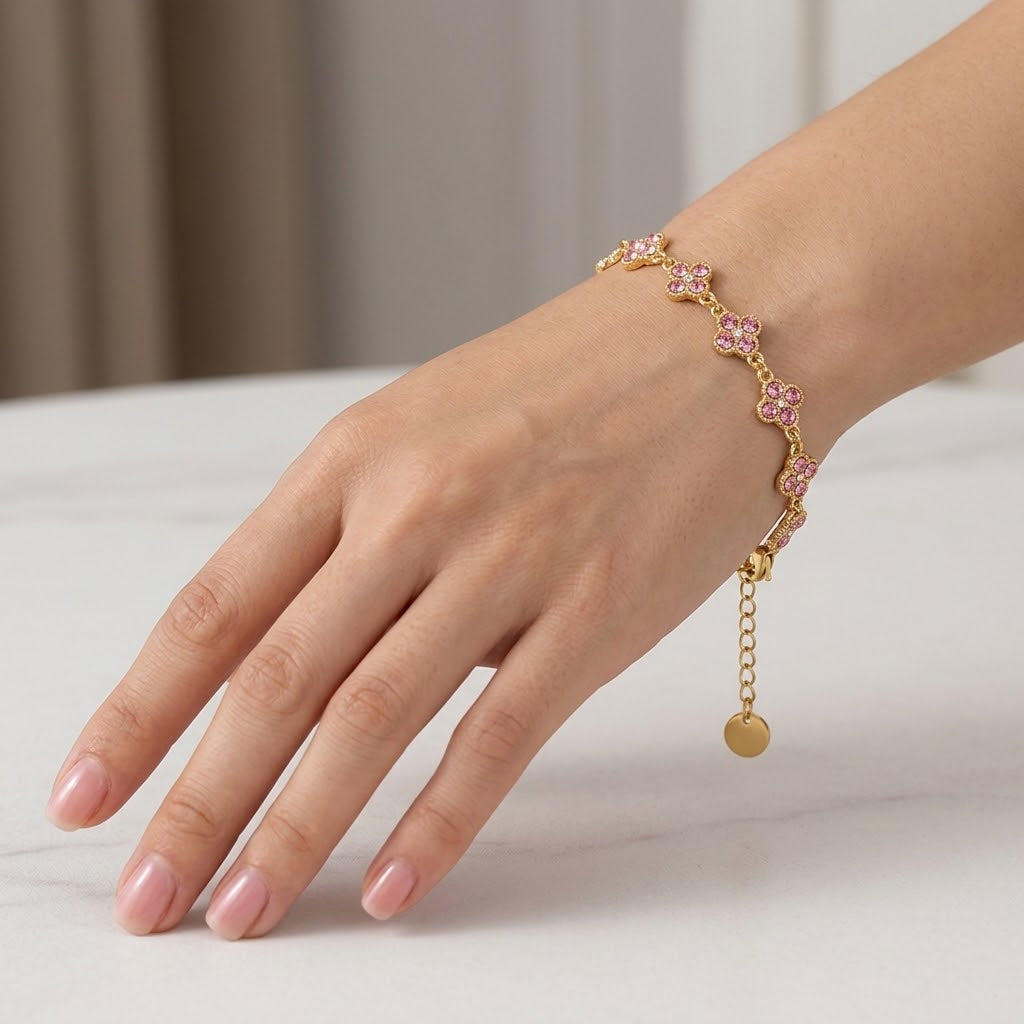 Pulsera Clover Pink