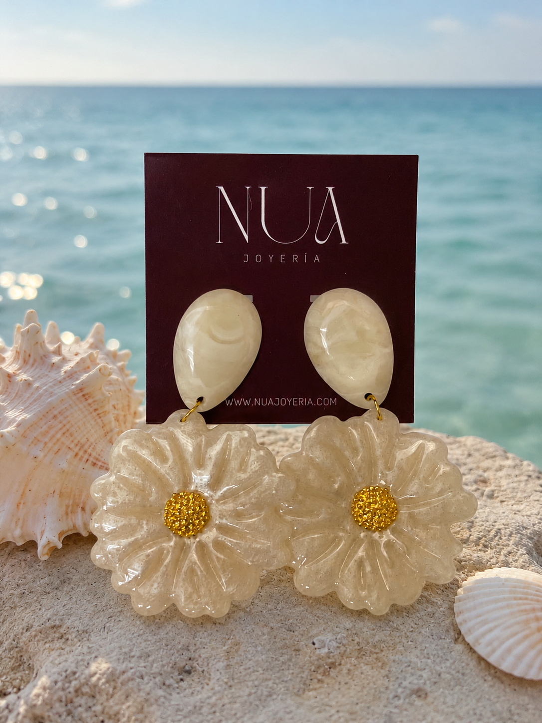 Aretes Nácar del Mar