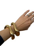 pulsera chunky dorado