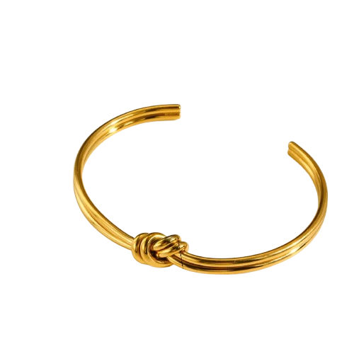 pulsera nudo dorado
